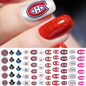 💌BO/GO$6 🏒 Montreal Canadians Water Transfer Nail Decals NHL Hockey